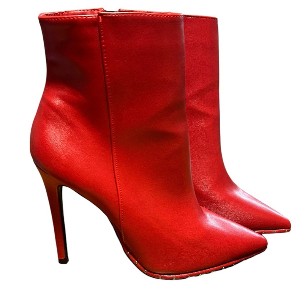 Le Chateau Luxe Red Witchcore Cowgirl Western Vibe Boots Size EU 41 / US 9